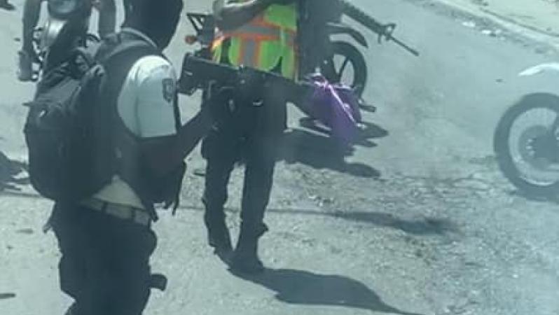 Belize team bus stopped