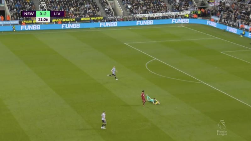 Nick Pope red card vs Liverpool