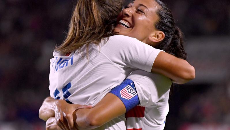 Christen Press goal vs Spain