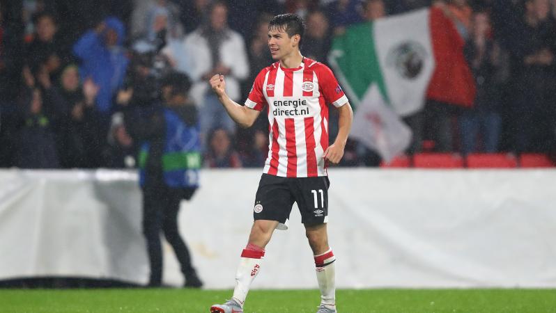 Chucky Lozano Champions League goal