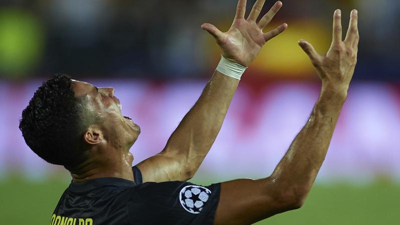 Cristiano Ronaldo Juventus red card