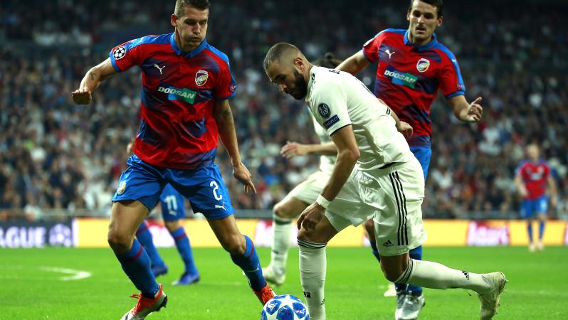 Karim Benzema goal vs Plzen