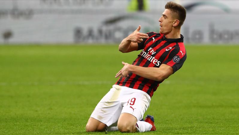 Krzysztof Piatek celebration