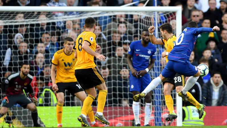 Eden Hazard goal vs Wolves