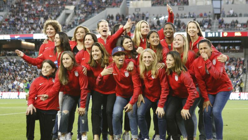 USWNT 99ers celebration