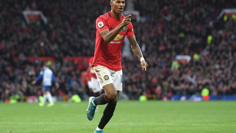 Marcus Rashford elastico vs Brighton