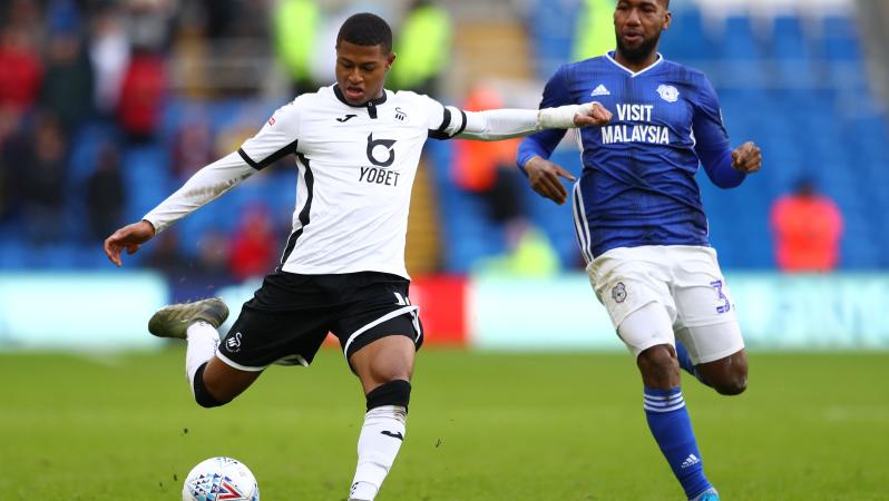 Rhian Brewster Swansea goal