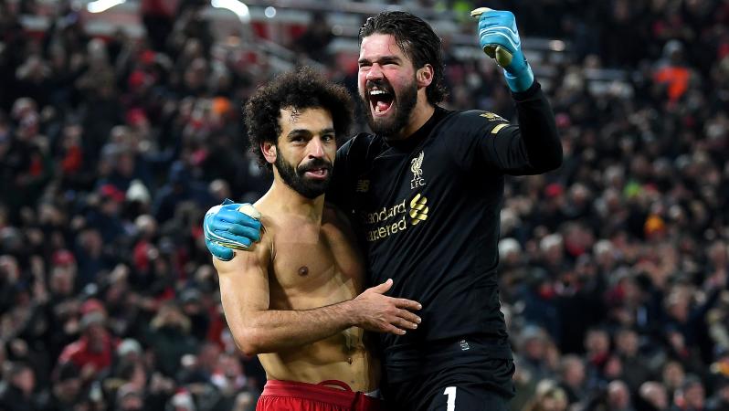 Alisson assist for Mohamed Salah