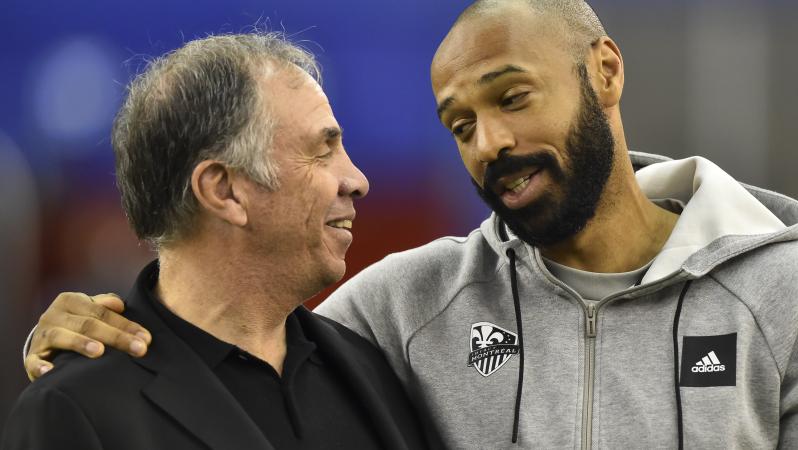 Bruce Arena and Thierry Henry