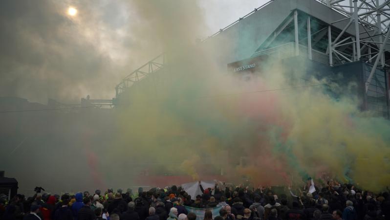 Old Trafford protest