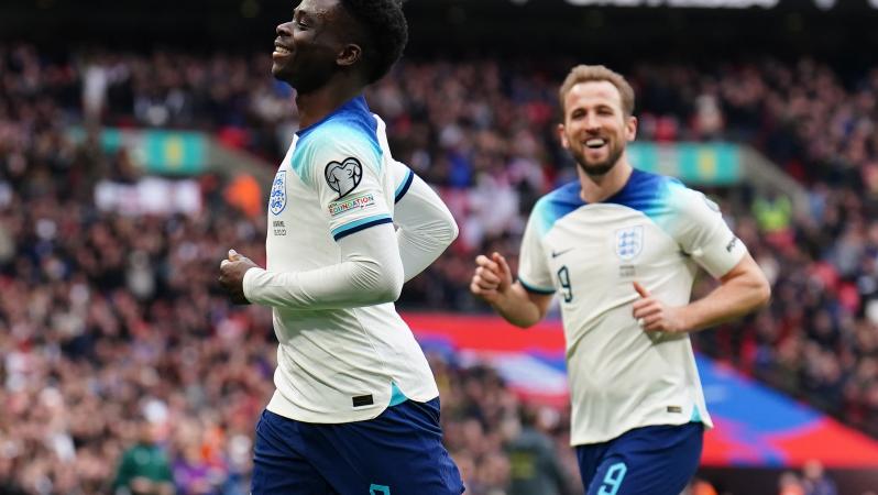 Bukayo Saka goal vs Ukraine