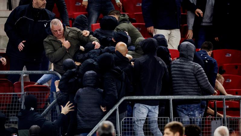 West Ham fan Knollsy fights AZ ultras