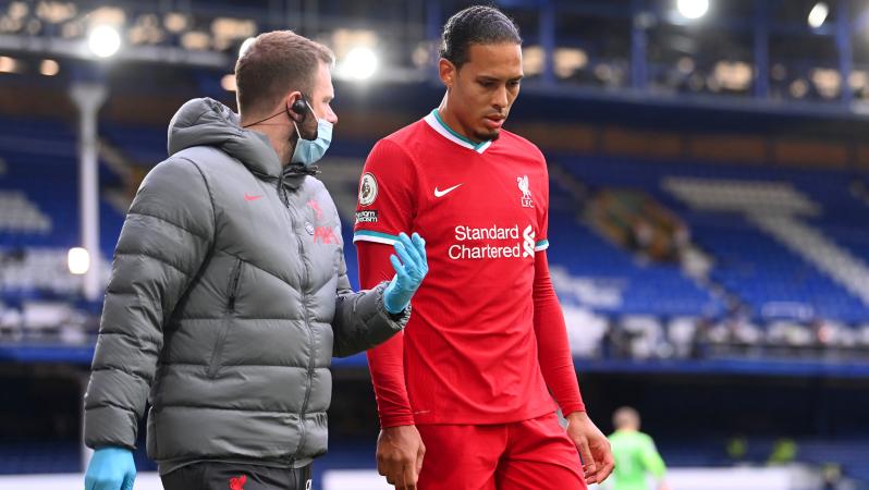 Virgil van Dijk knee injury