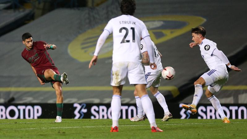 Raul Jimenez goal vs Leeds