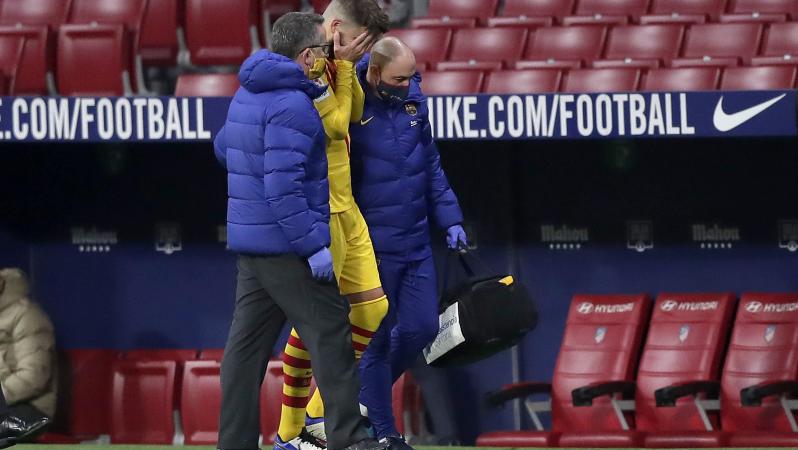 Gerard Pique injury