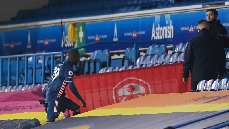 Nicolas Pepe red card