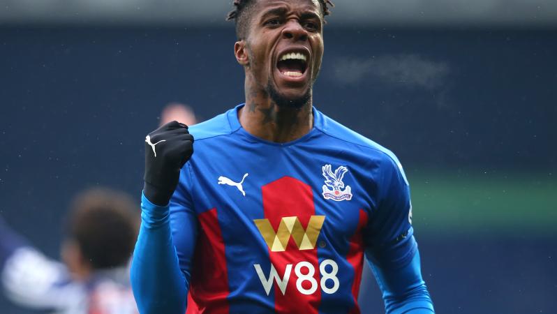 Wilfried Zaha goals vs West Brom