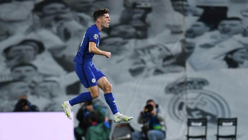 Gol Pulisic Real Madrid vs Chelsea
