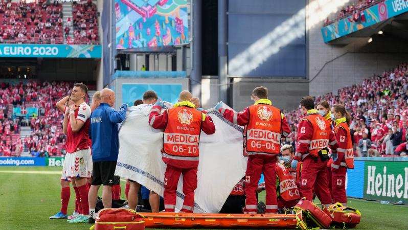 Medics save Christian Eriksen's life
