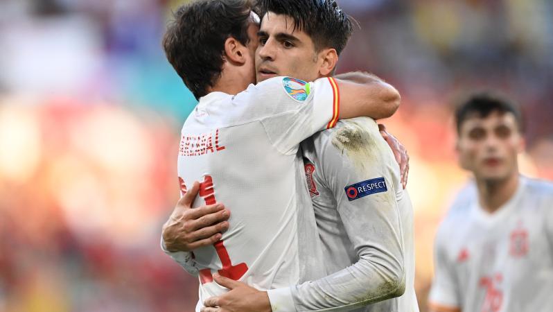 Morata Goal vs Croatia Celebration