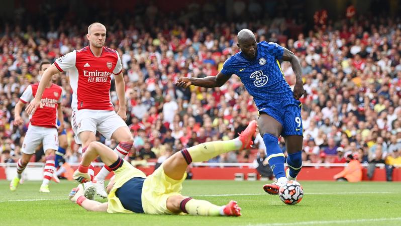 Romelu Lukaku goal vs Arsenal