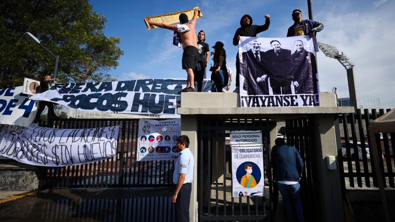 Protestas Aficionados de Pumas