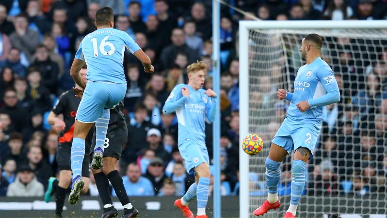 Rodri goal vs Everton