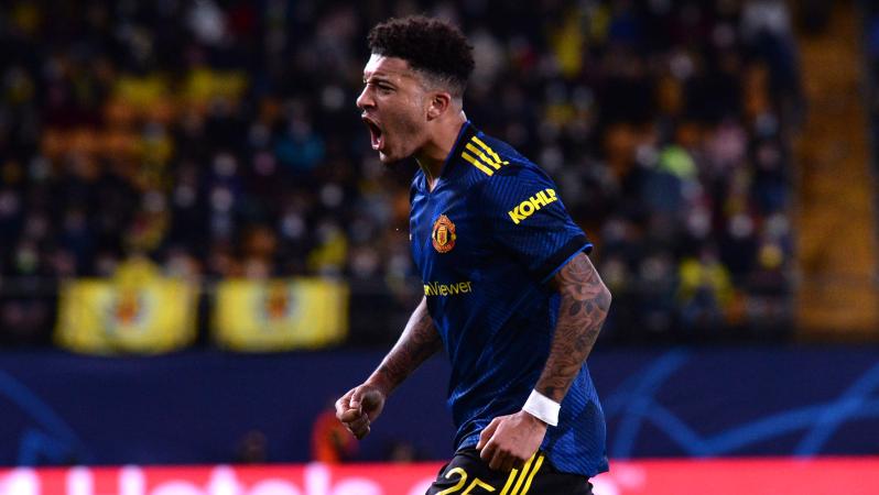 Jadon Sancho first Man United goal