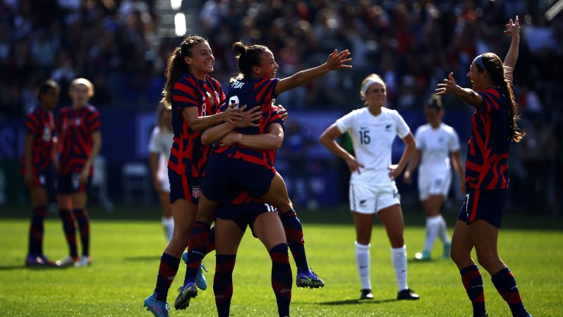 USWNT beats New Zealand 5-0