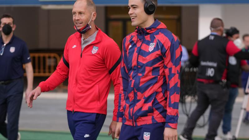Gregg Berhalter and Gio Reyna
