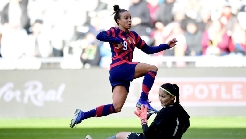 USWNT starting lineup today