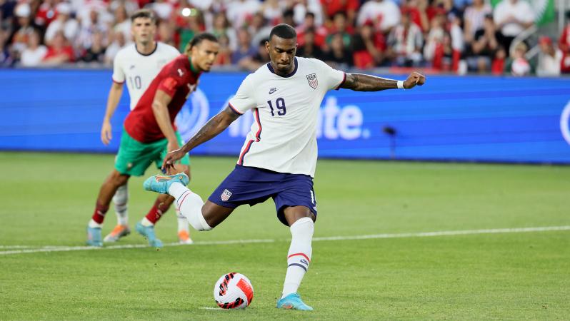 Haji Wright debut goal