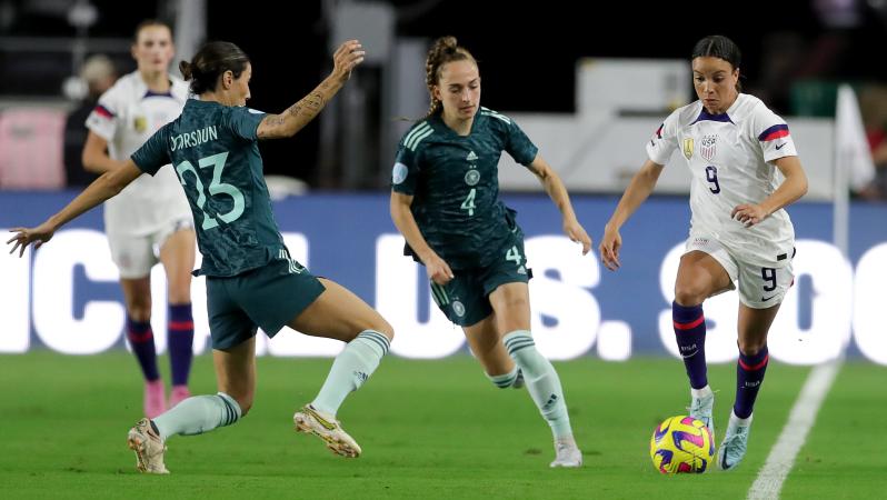 USWNT beats Germany 2-1
