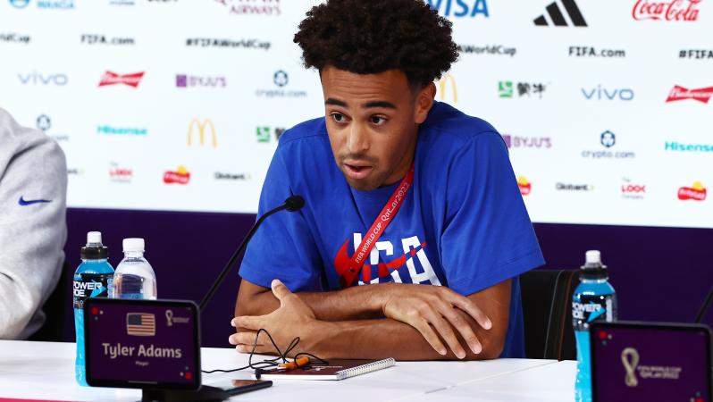 Tyler Adams handles geopolitical interview question