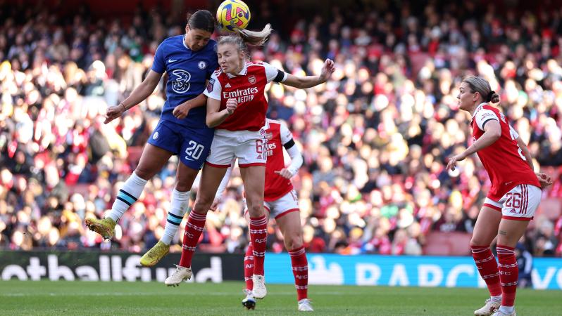 Sam Kerr header vs Arsenal