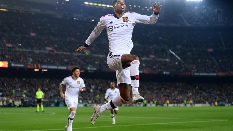 Marcus Rashford vs Barcelona