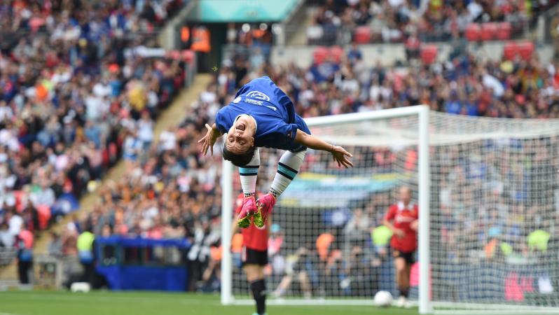 Women's FA Cup final: Sam Kerr celebrates