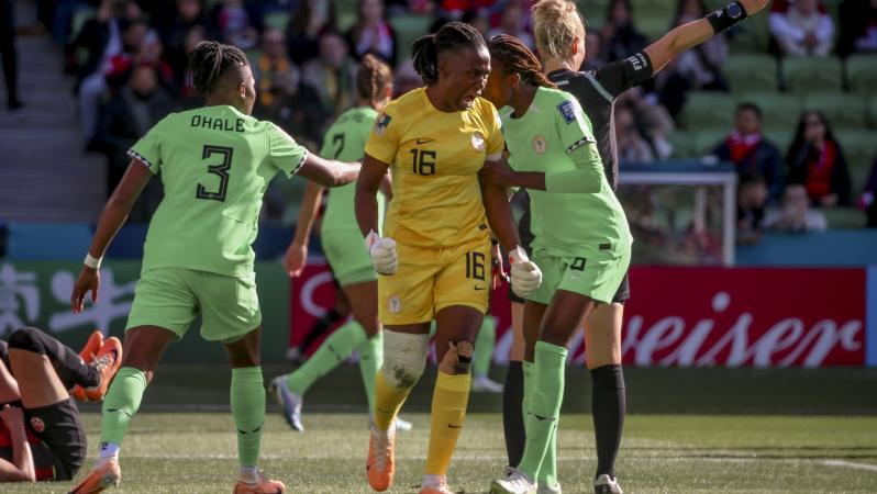 Nnadozie penalty save vs Canada