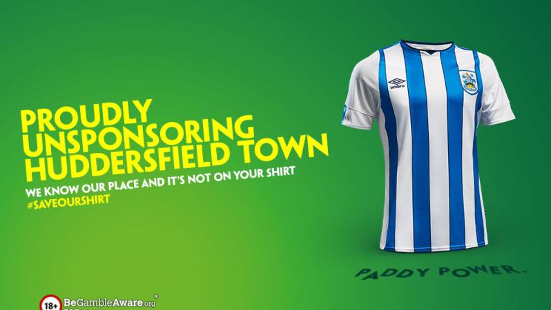 Huddersfield Paddy Power sponsor