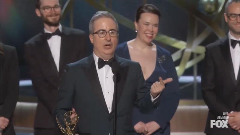 John Oliver thanks Liverpool players in Emmy acceptance speech
