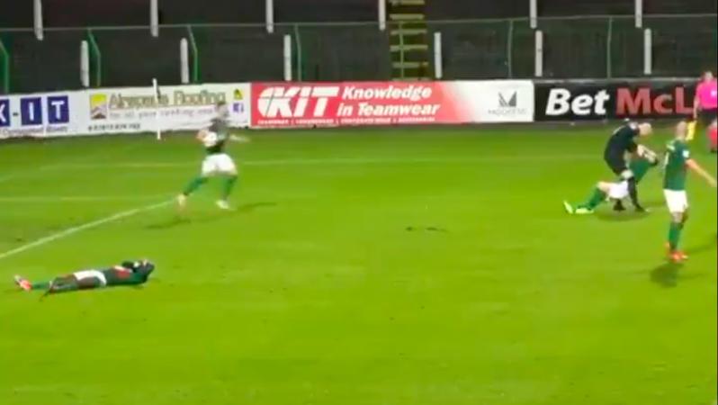 Keeper attacks teammate