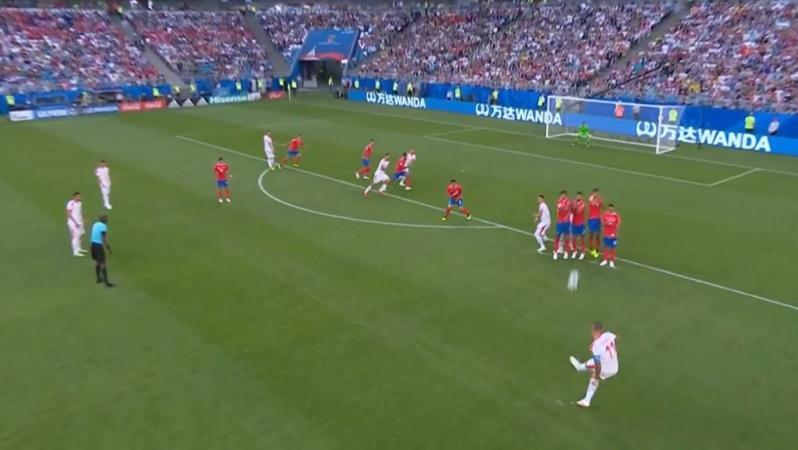 Aleksander Kolarov Free Kick vs Costa Rica