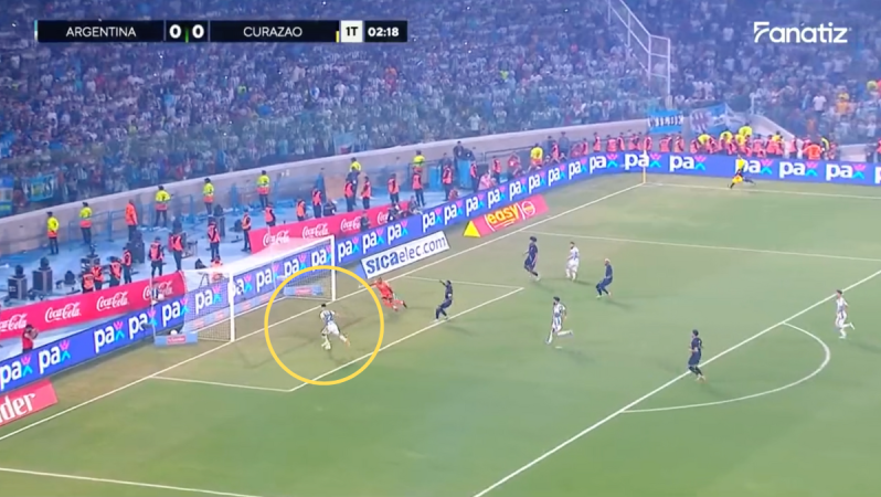 Lautaro Martínez miss vs Curaçao