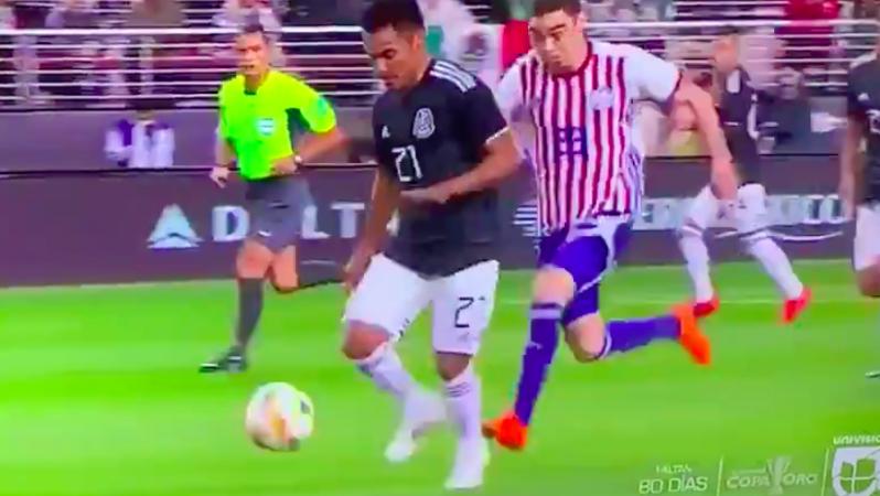 Miguel Almiron red card