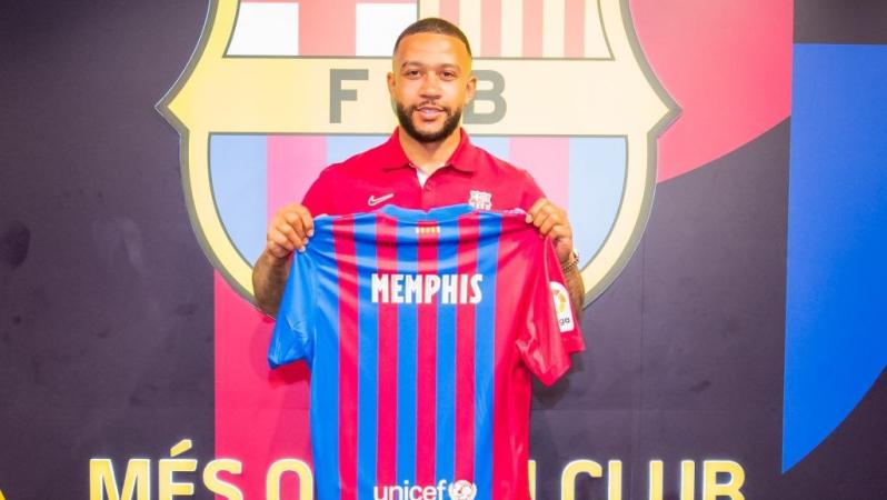 Memphis Depay en Barcelona