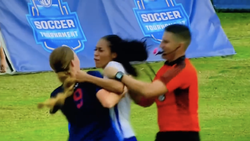 Ole Miss LSU Soccer Fight