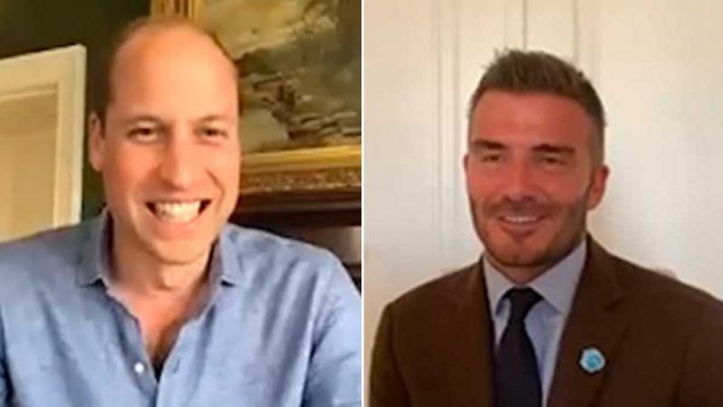 Prince William and David Beckham