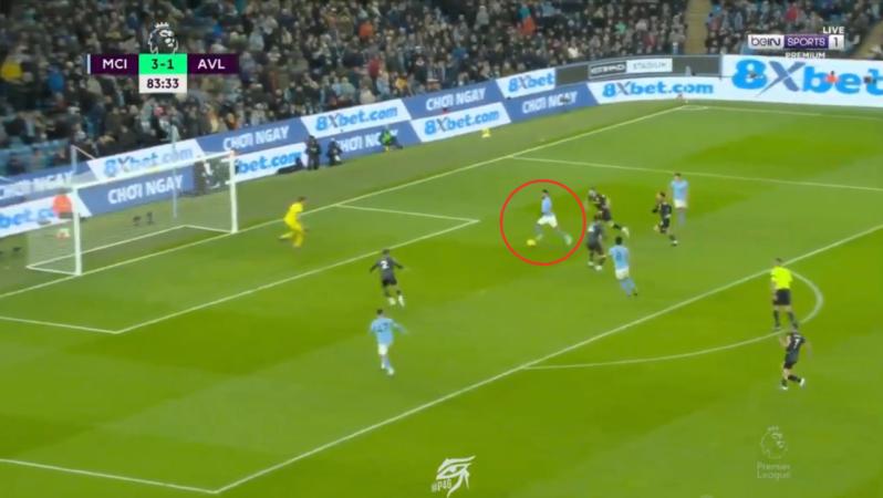 Riyad Mahrez miss vs Aston Villa