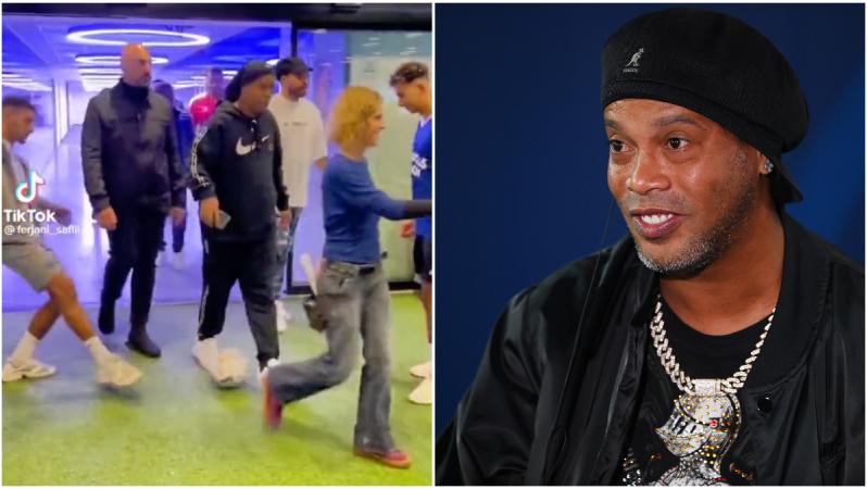 Ronaldinho nutmegged by freestyler