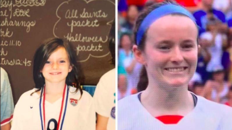 Rose Lavelle and Mia Hamm